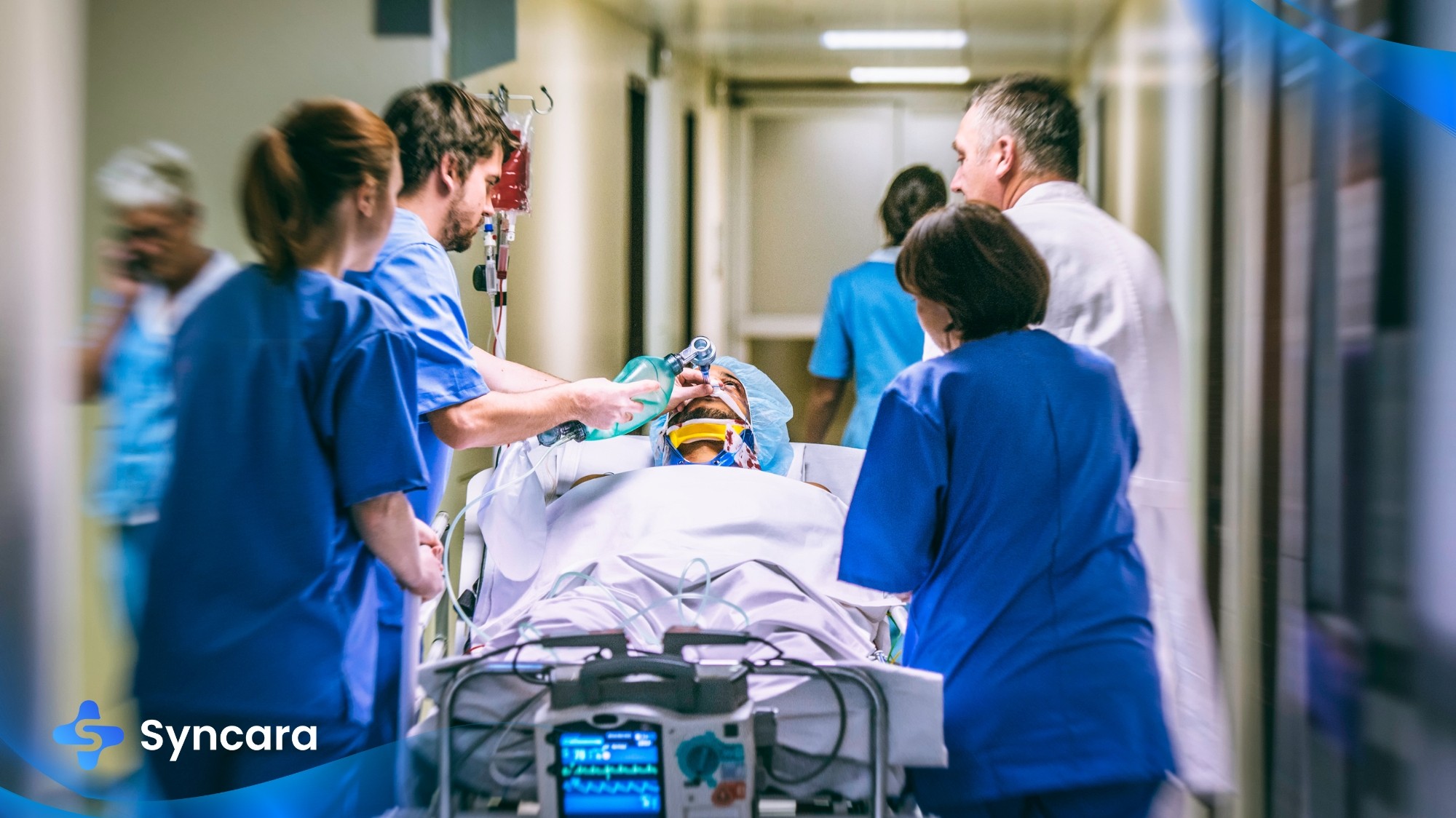 Busy emergency department at an Edmonton hospital