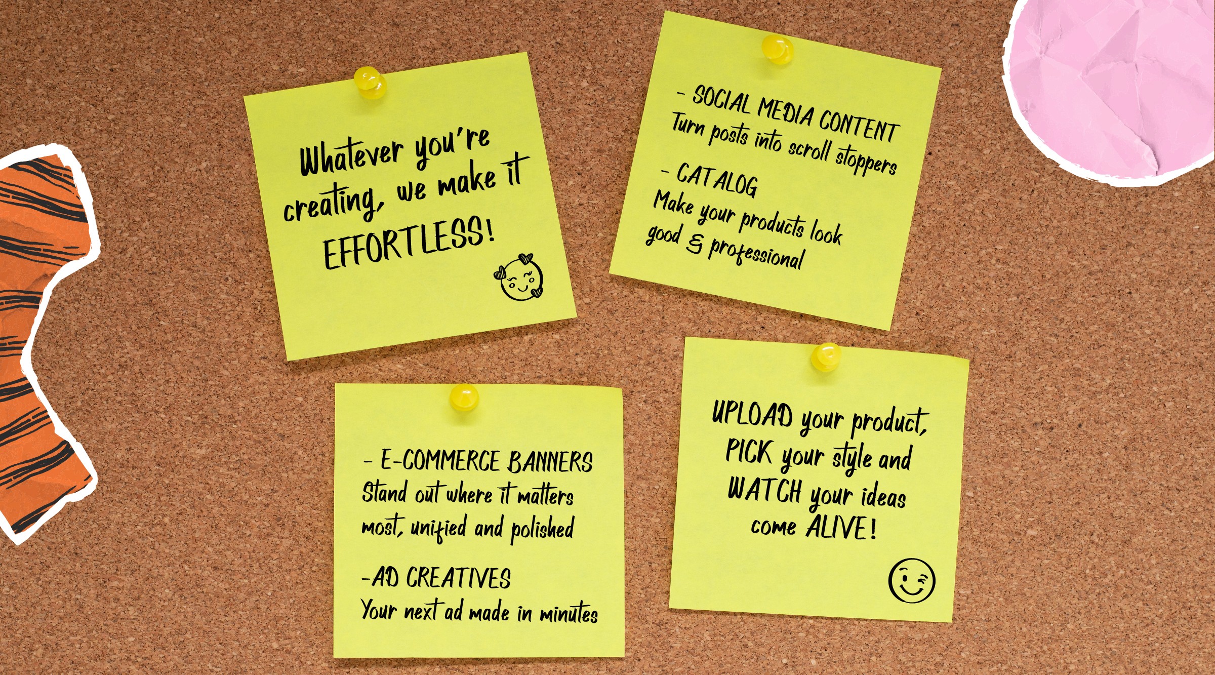 Two abstract organic shapes with vibrant gradient colors