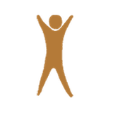 Bestyourself Markenzeichen – orangefarbenes Männchen