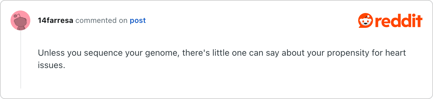 Post on Reddit