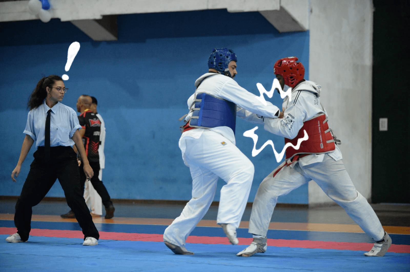 A man using dumbell for working out