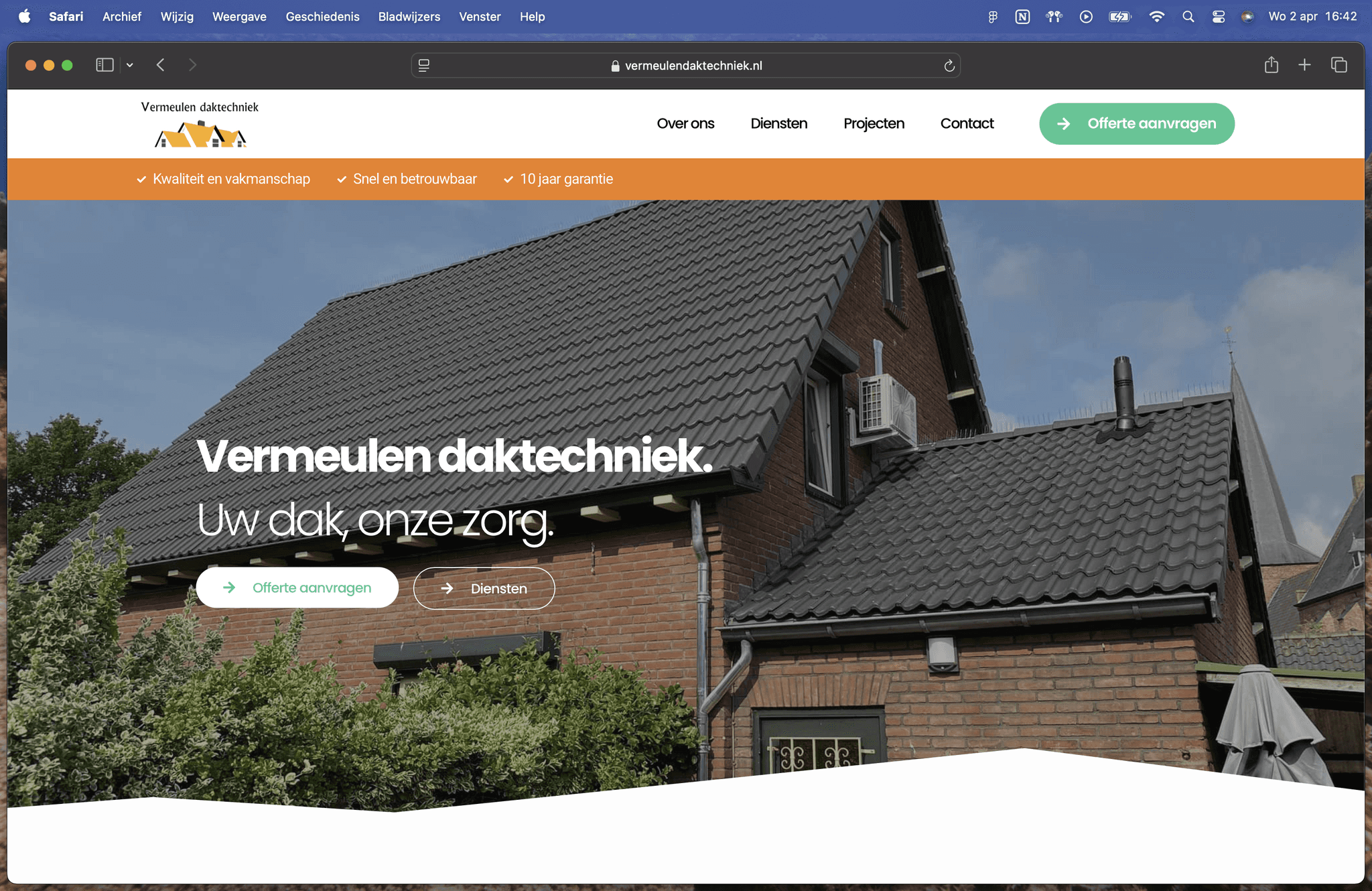website vermeulen daktechniek