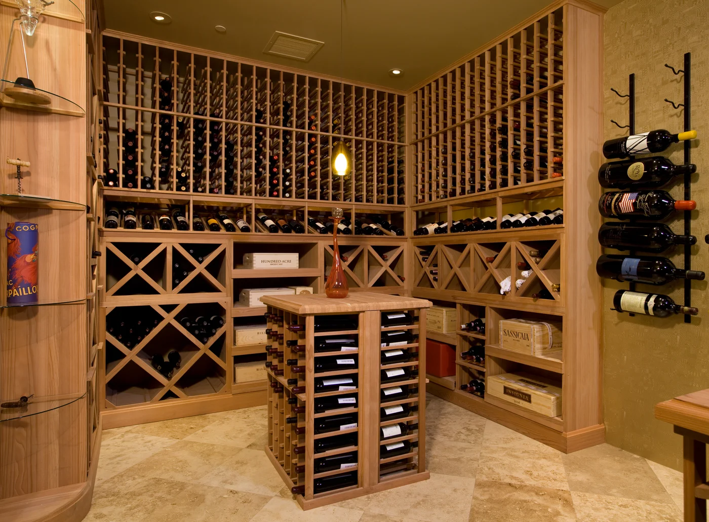 nfinity pool blending into the ocean view, minimalist sun loungers in soft neutral fabric, curved architecture