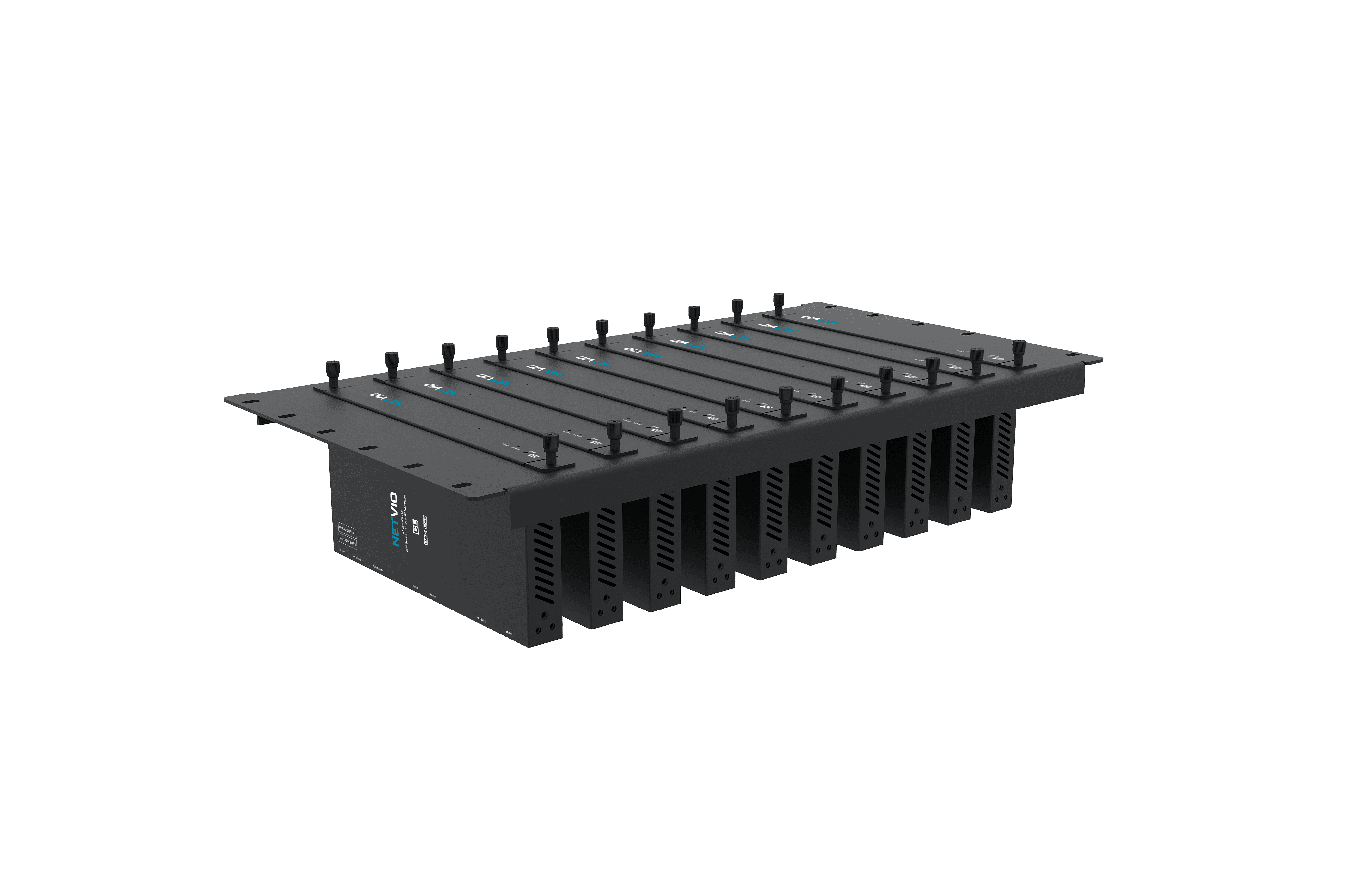 Black networking device with multiple antennas