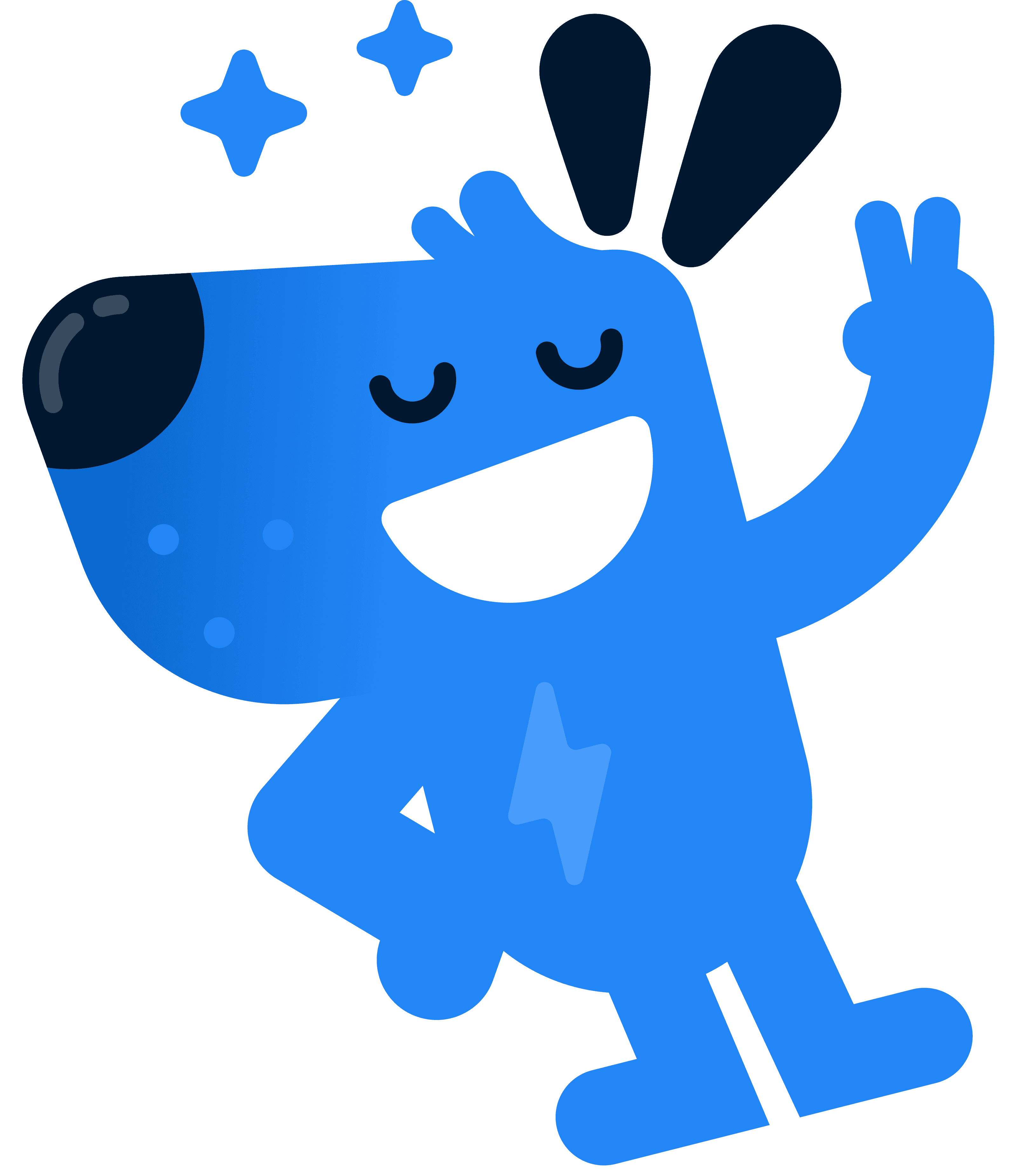 Movi il cane blu mascotte di Carmove