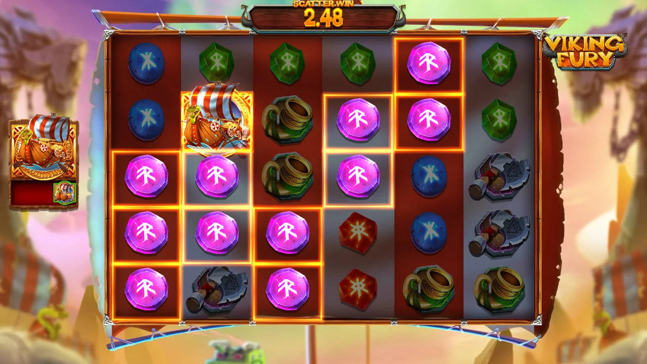 Viking Fury Spinfinity - écran de jeu