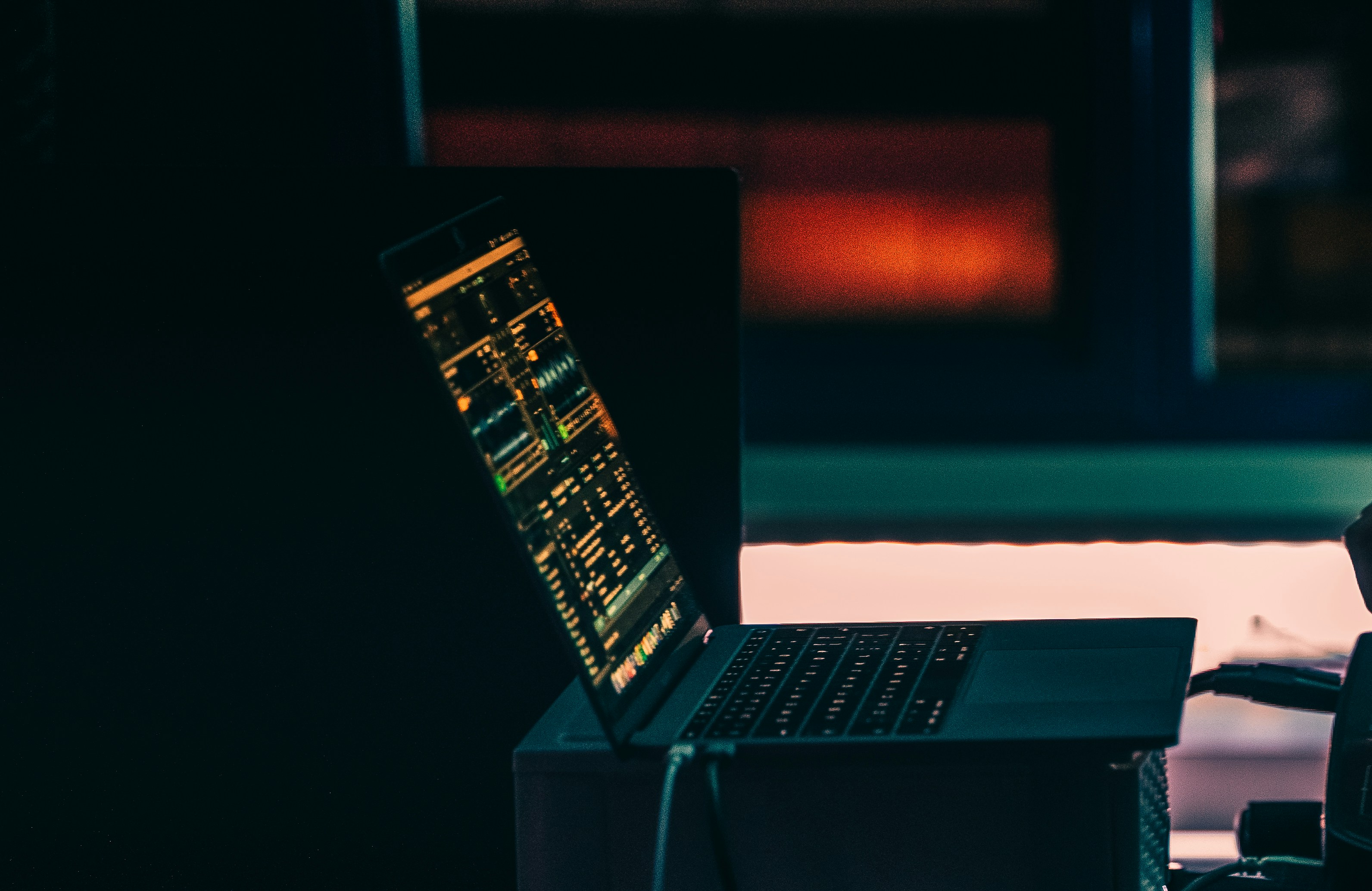 Laptop Placed on Table - Stages of Music Production 