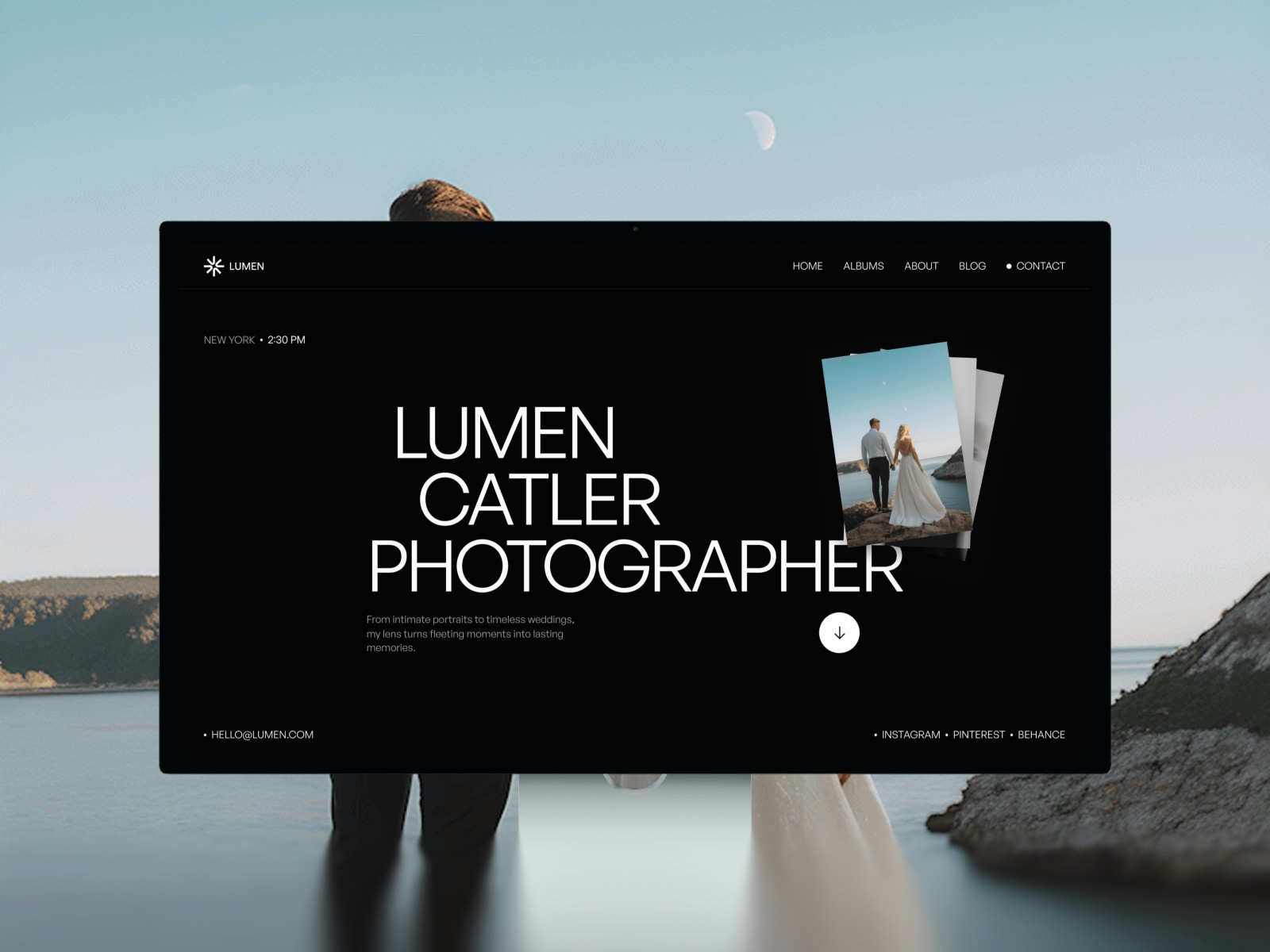 Lumen — 高级暗黑现代作品集网站设计灵感