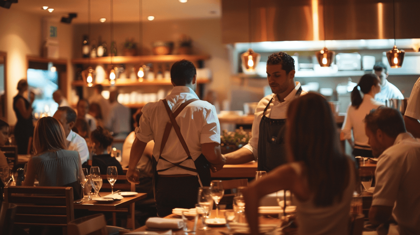woman sitting around table holding tablet