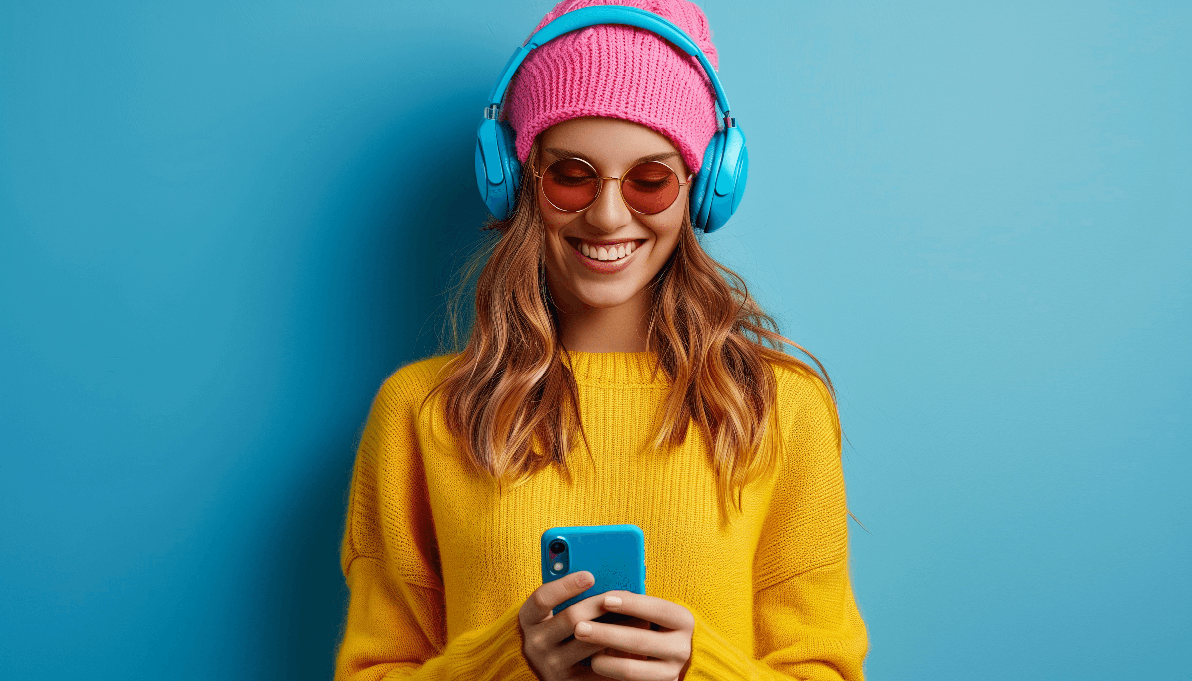 woman with phone