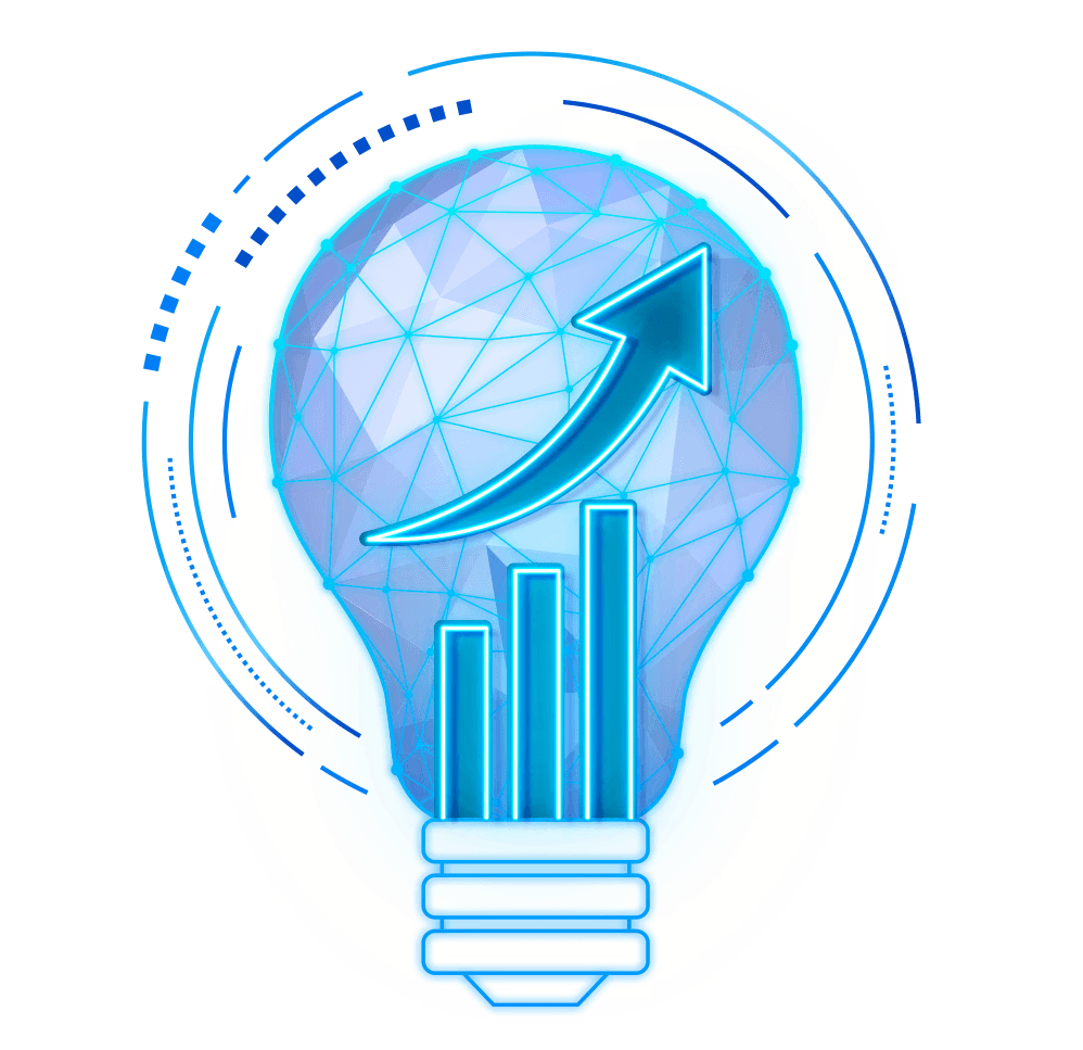 Hero image with abstract blue pattern