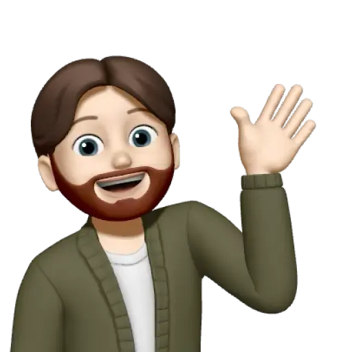 A Memoji of me, Arnu Quint, waving