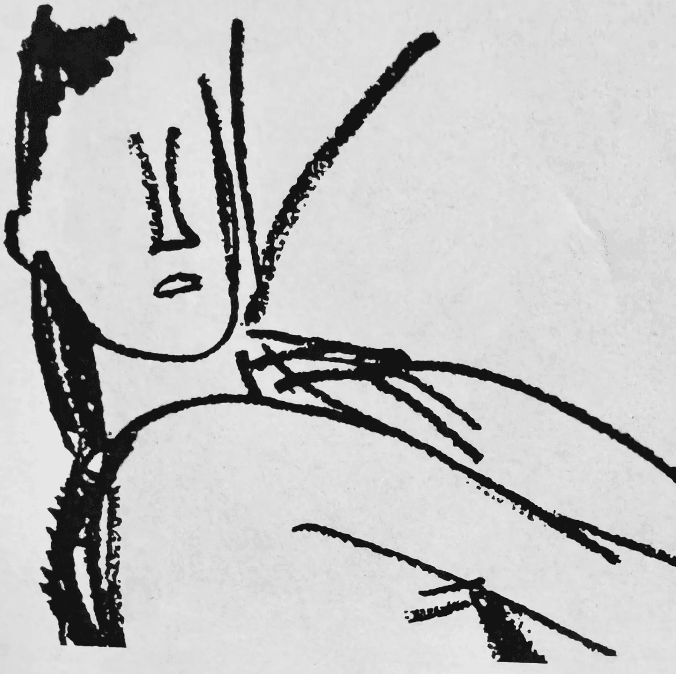 person's left hand wrapped by tape measure