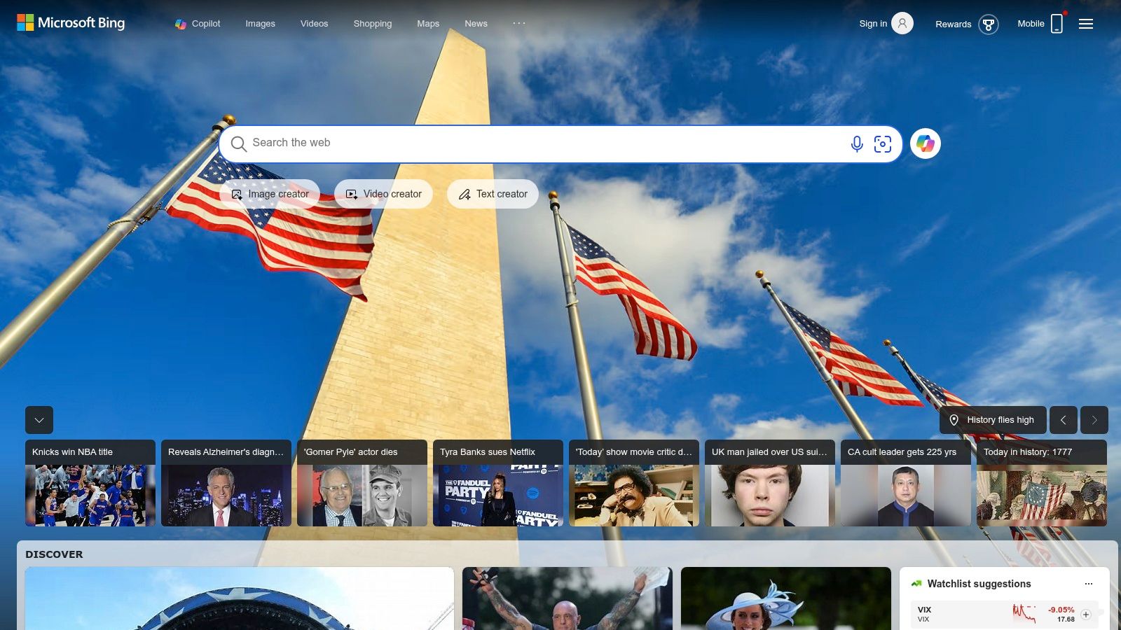 Microsoft Copilot Search (Bing)