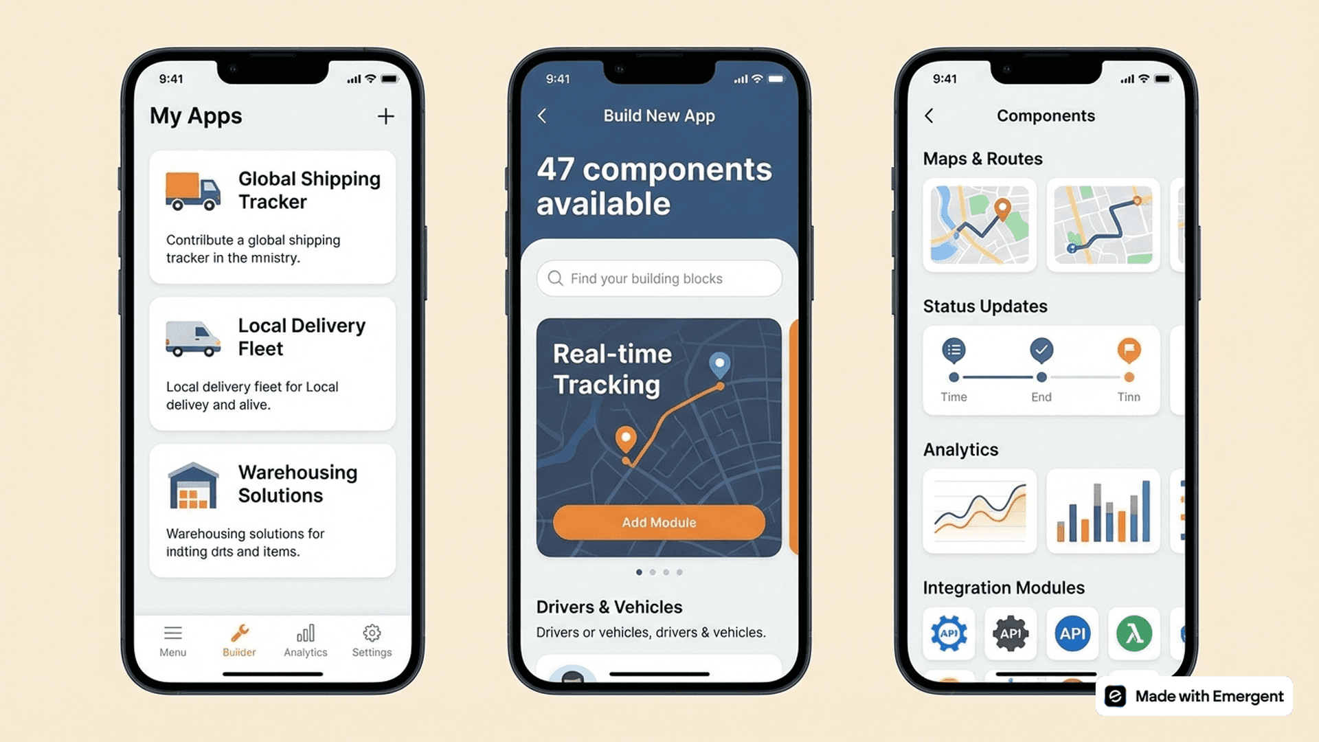 Logistics Tracking App Made With Emergent