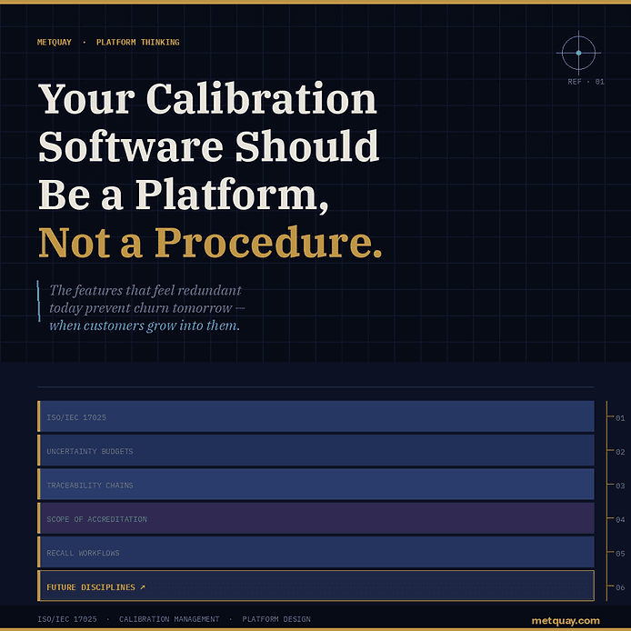 Your Calibration Software Should Be a Platform, Not a Procedure