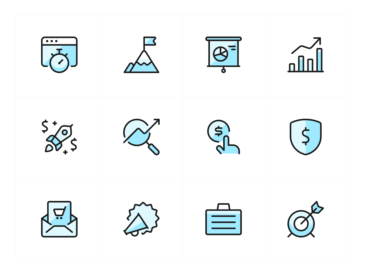 Ultimate Duotone Business Icon Set