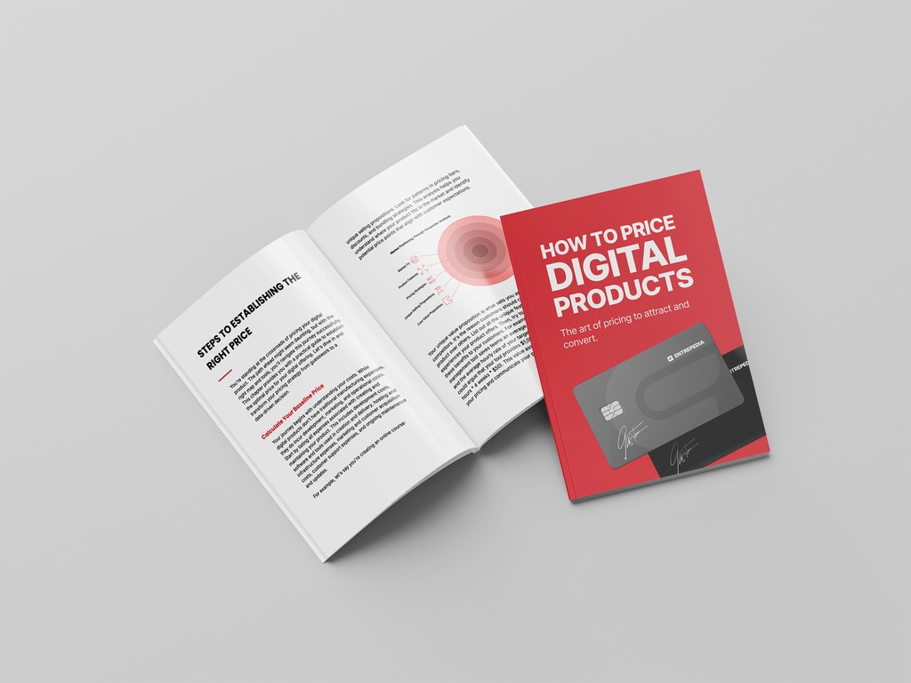 How to Price Digital Products ebook open spread