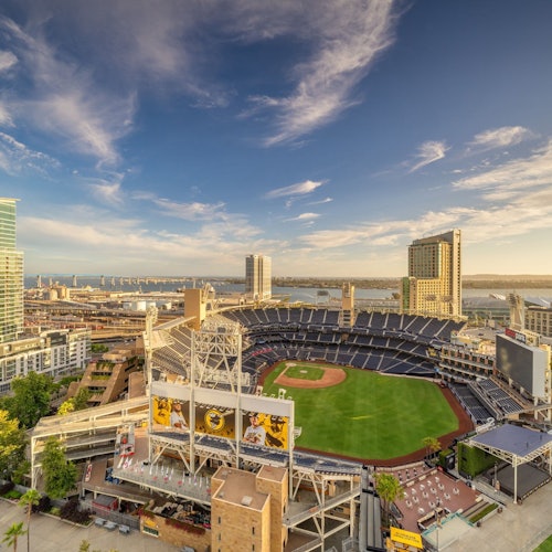 Aerial photo of Petco Park