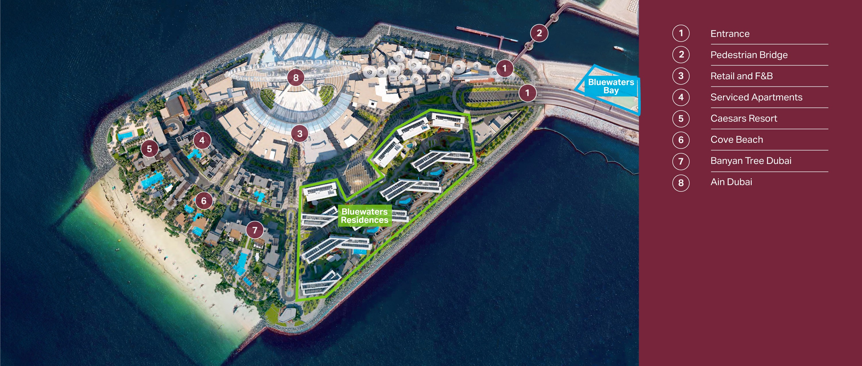 Bluewaters Island Masterplan