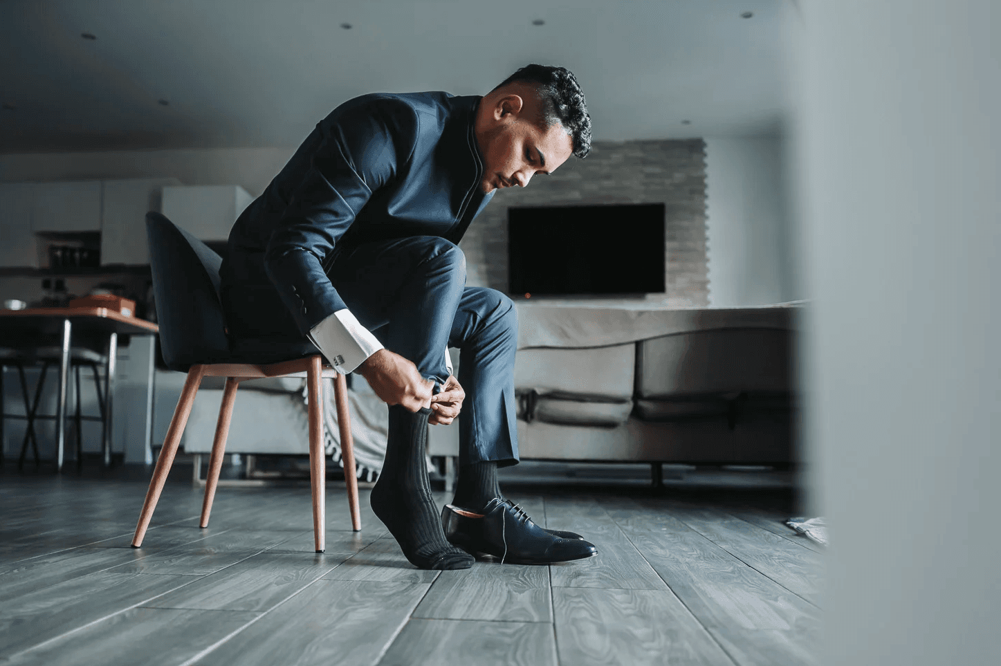 Préparatifs du marié, mise en place des chaussures — Photographe Réunion 974