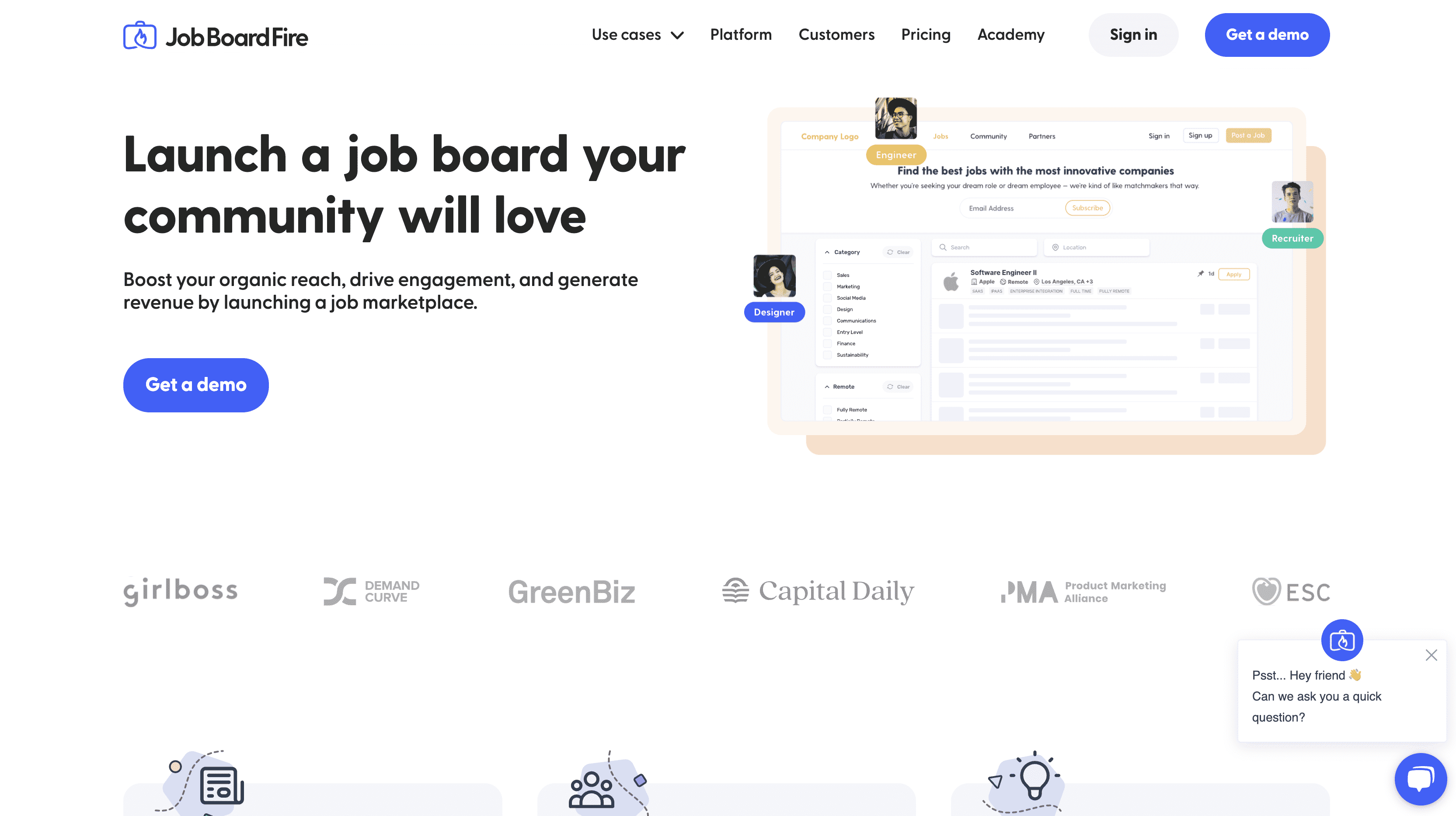 job board fire website