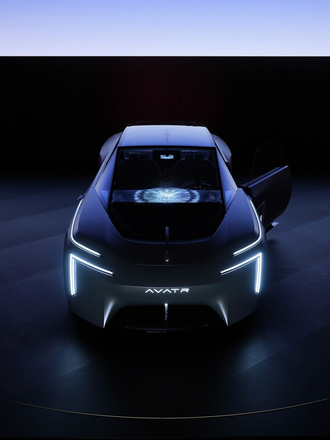 Avatr EV Concept – Front View in Studio Lighting, 3D Visualization by MUNIQ