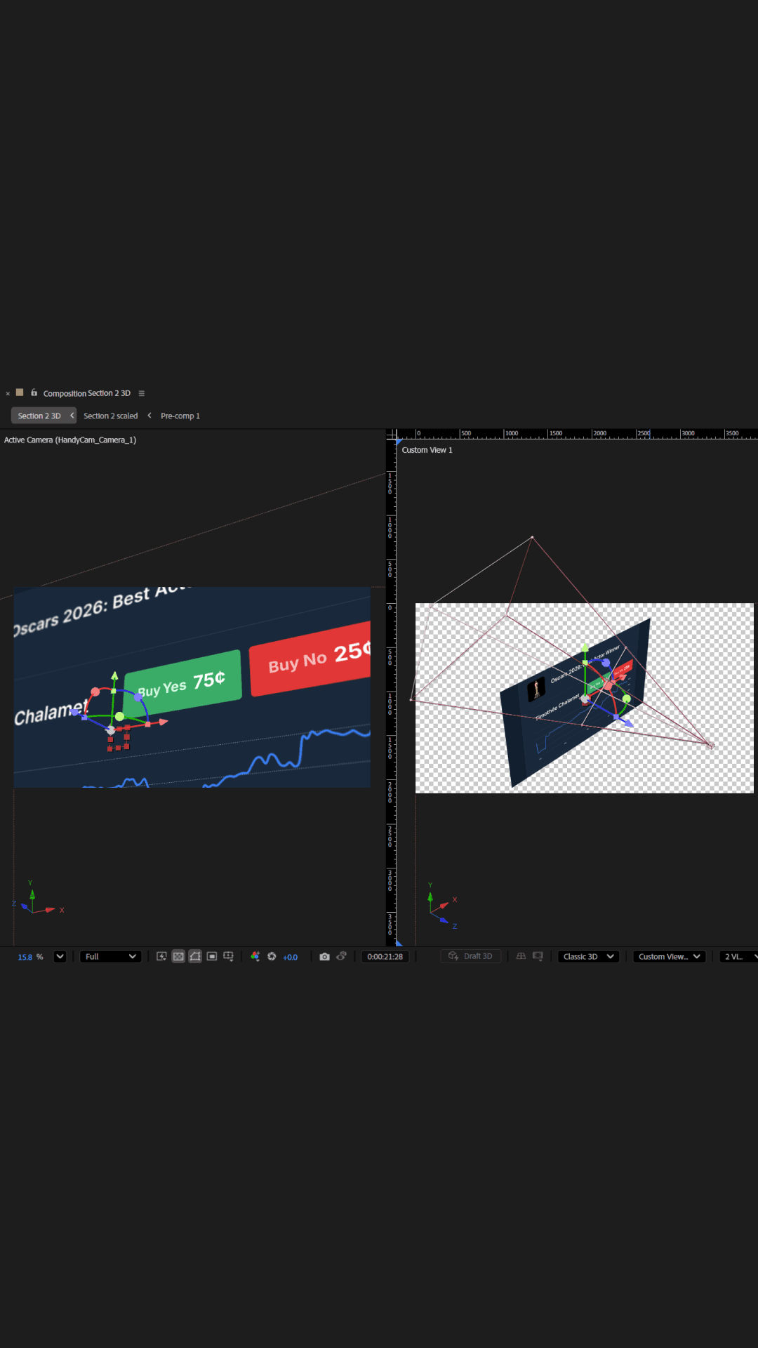 Person Walking Against Two-Toned Wall