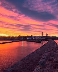sunset on the pier of st andrews