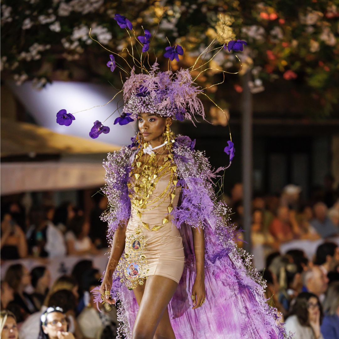 Adlib Ibiza 2024 catwalk with floral décor