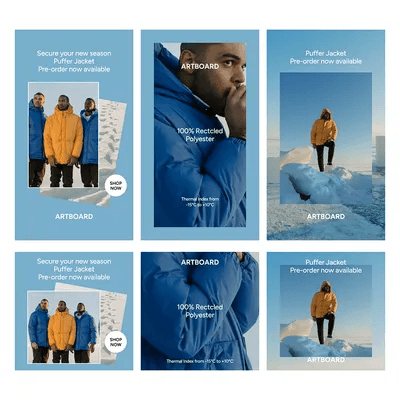 Blue New Season Animated Instagram Story Template