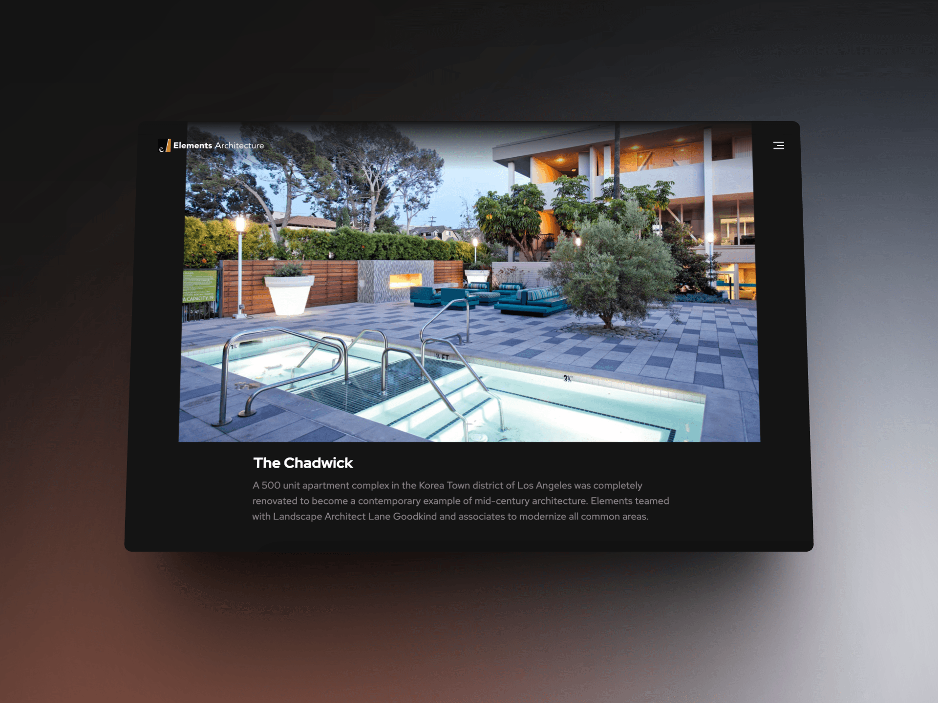 Abstract image used as a placeholder for this design project