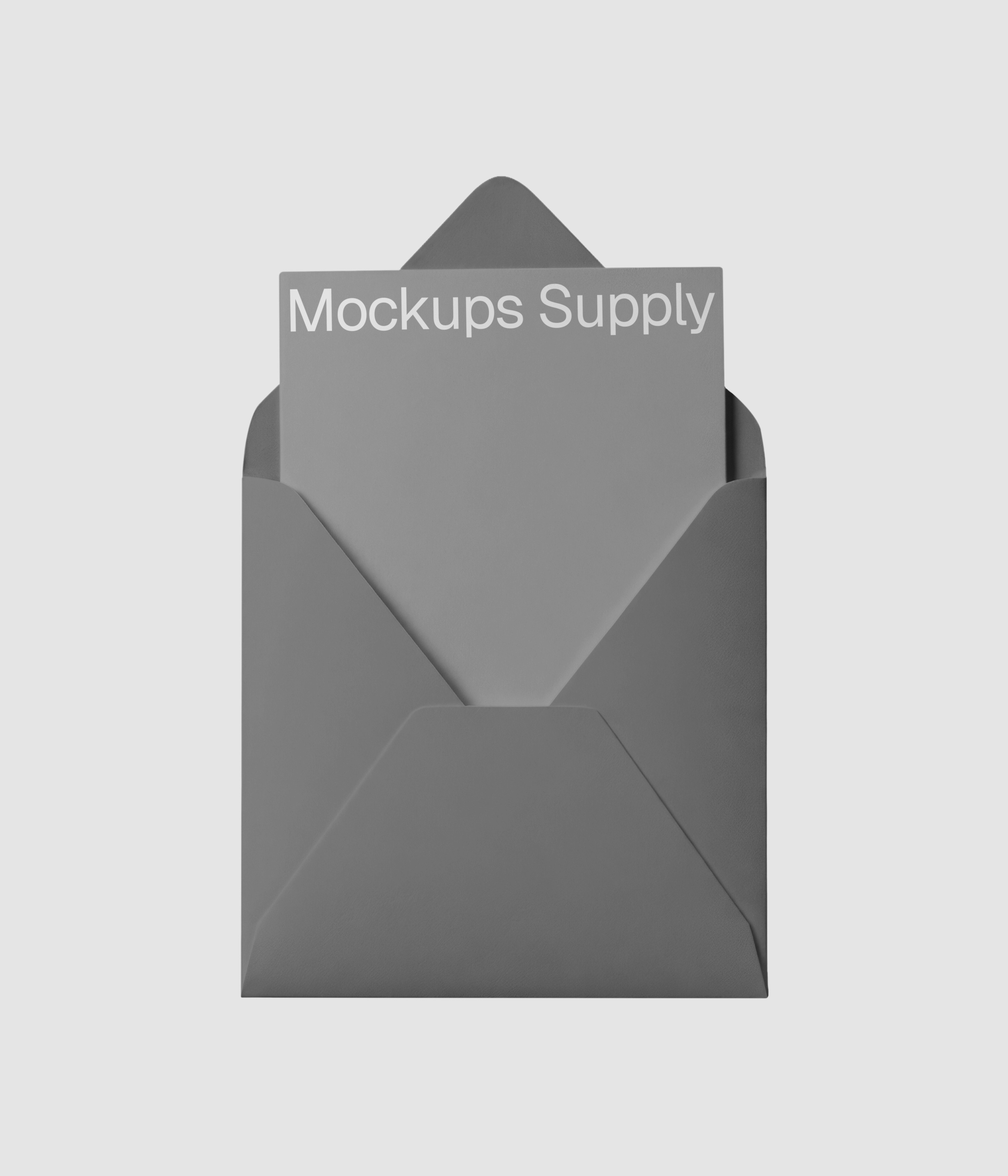 Wedding invitation card mockup download on Mockups Supply