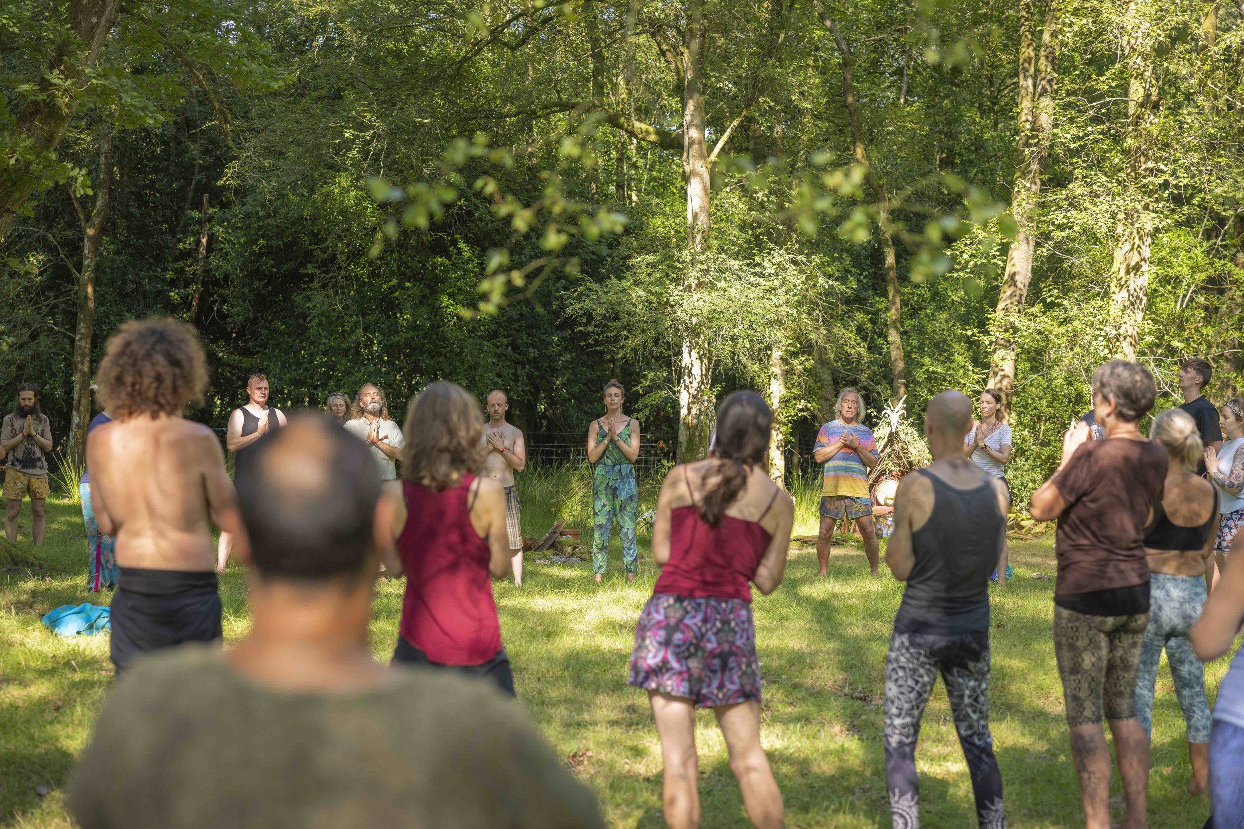 Teaching Tree Yoga at Buddhafield Festival