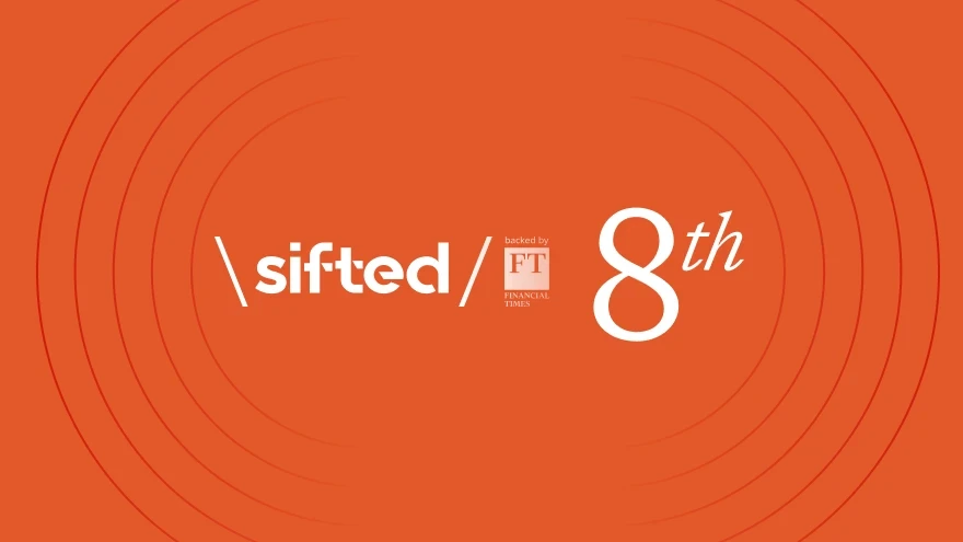 Sifted Logo and "8th" written on orange background