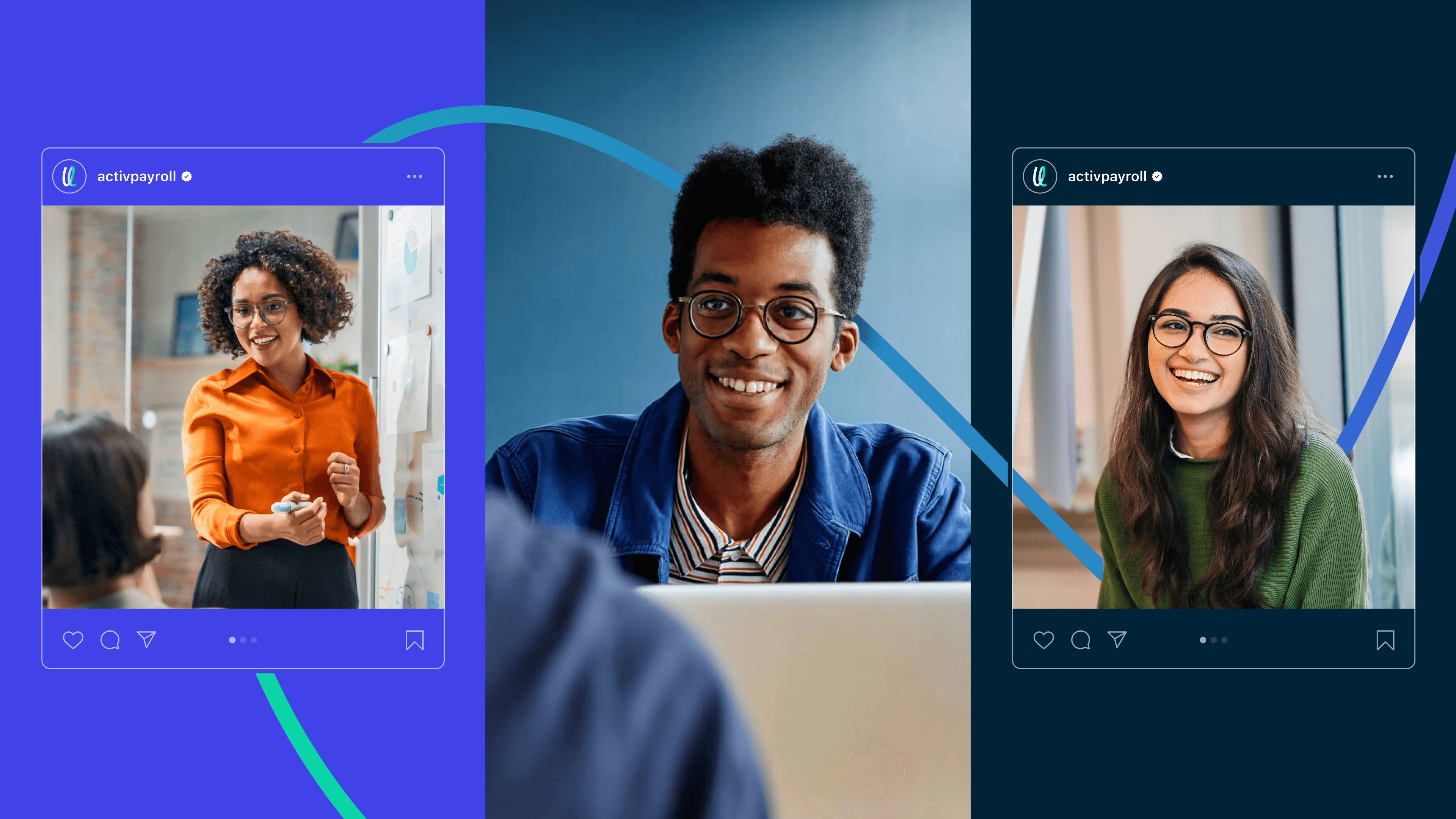 ActivPayroll Instagram-style employee content showcasing team culture and diversity