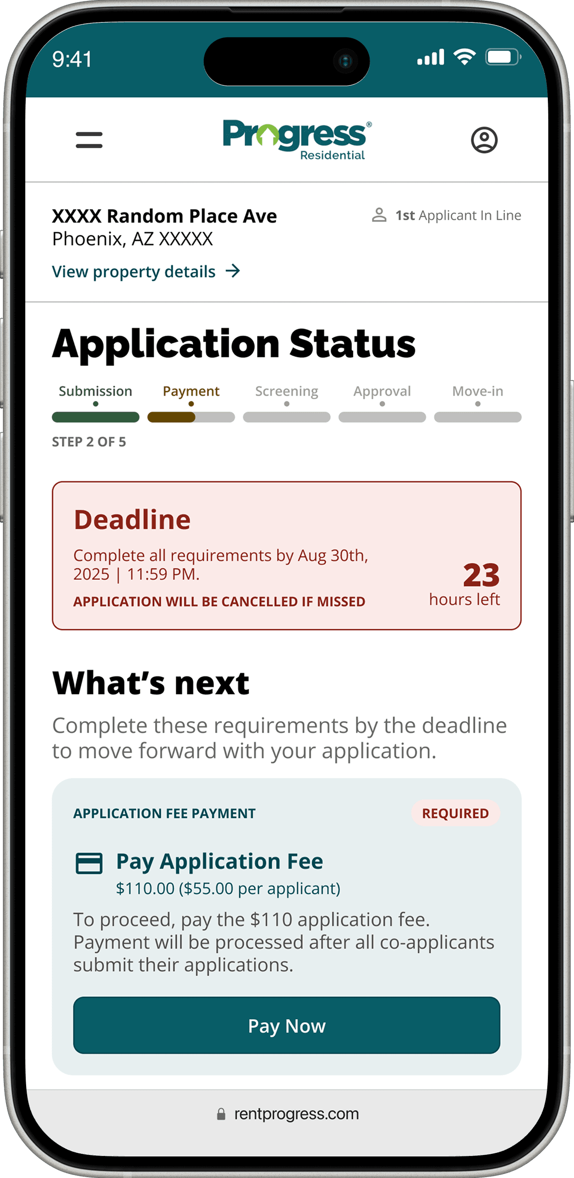 A smartphone screen displaying an application dashboard with sections for updates and status.