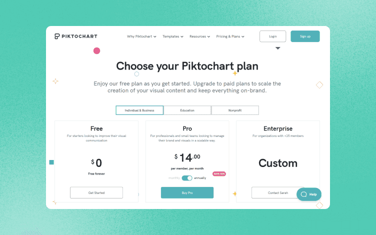  PiktoChart Pricing