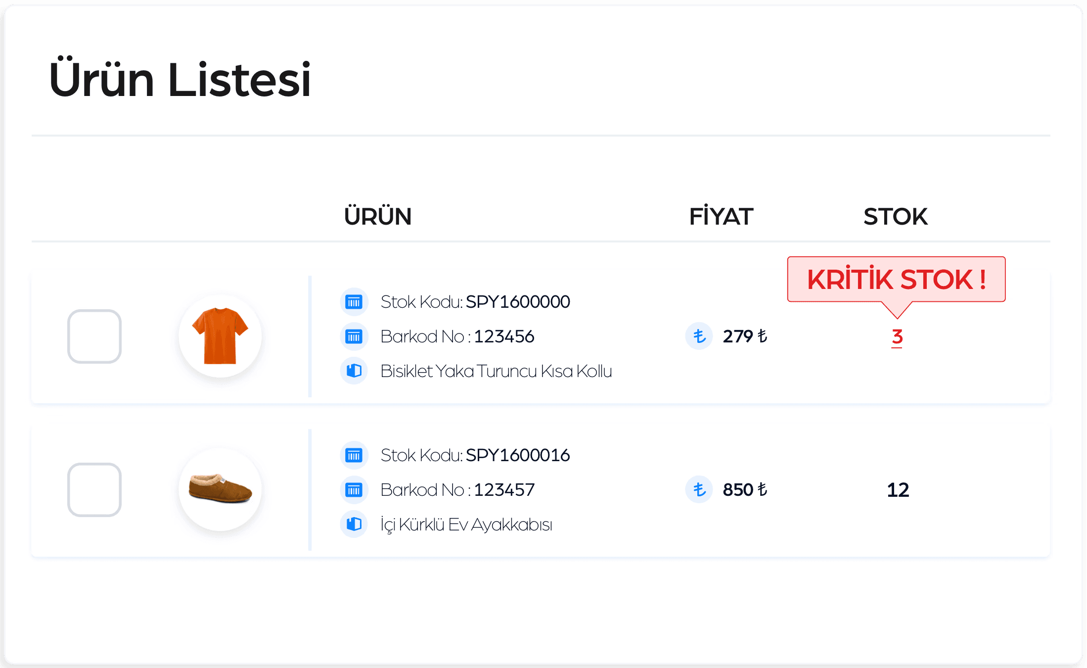 e-ticaret kritik stok