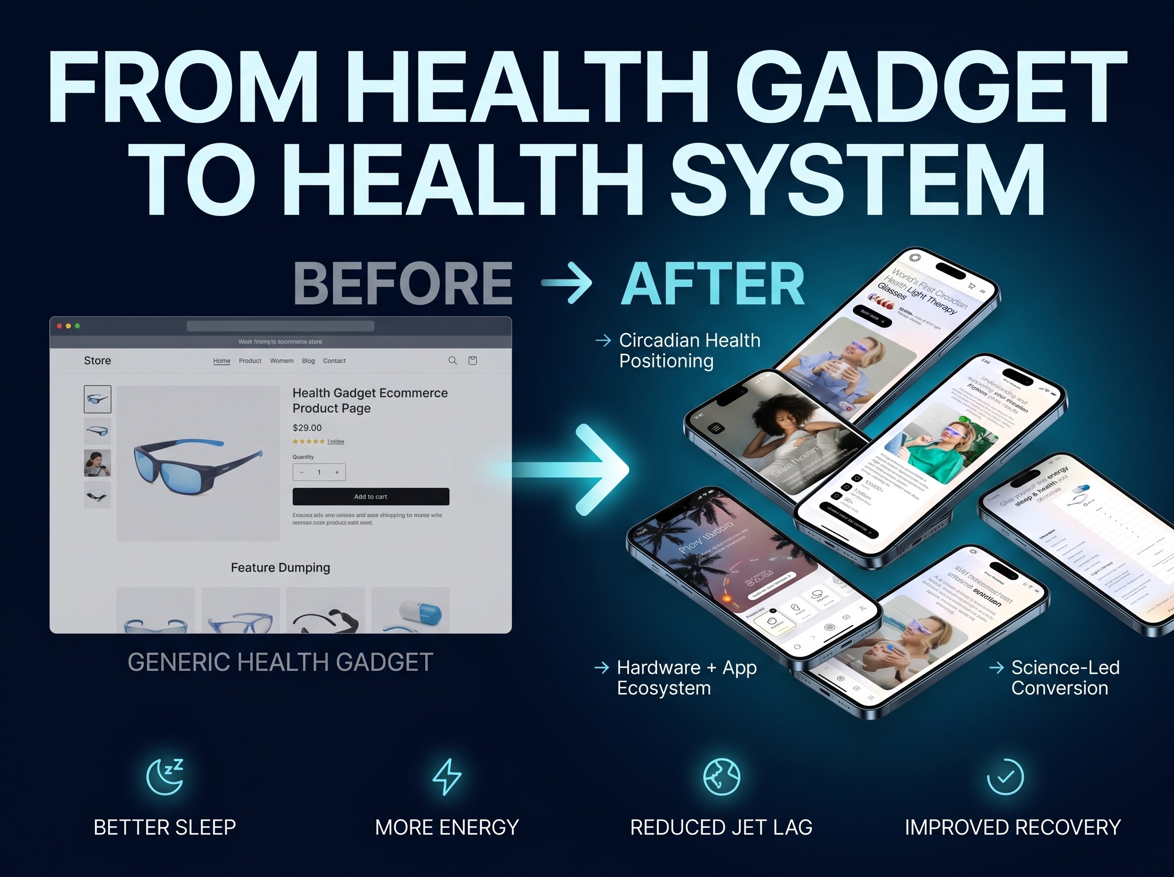 Website redesign case study for MDRN Remedies wellness brand