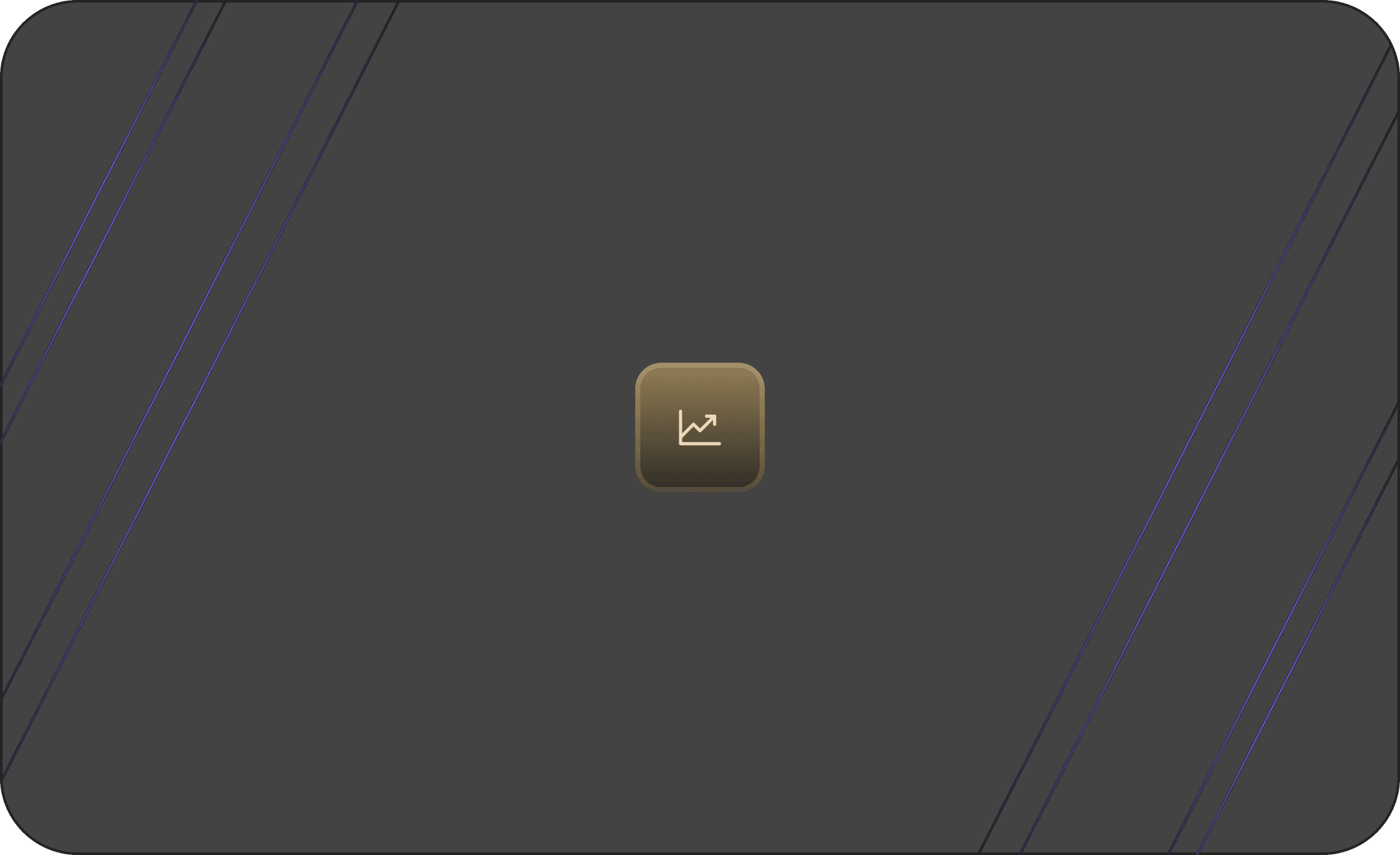 A dark themed background having a graph icon at the centre position.