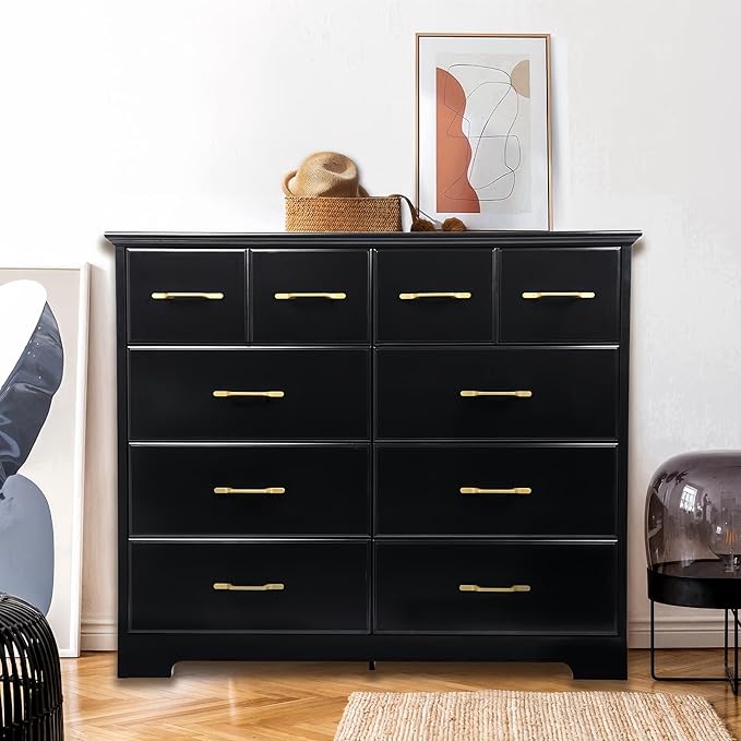 Black 8 drawer dresser – A stylish and functional furniture piece, perfect for any modern home.