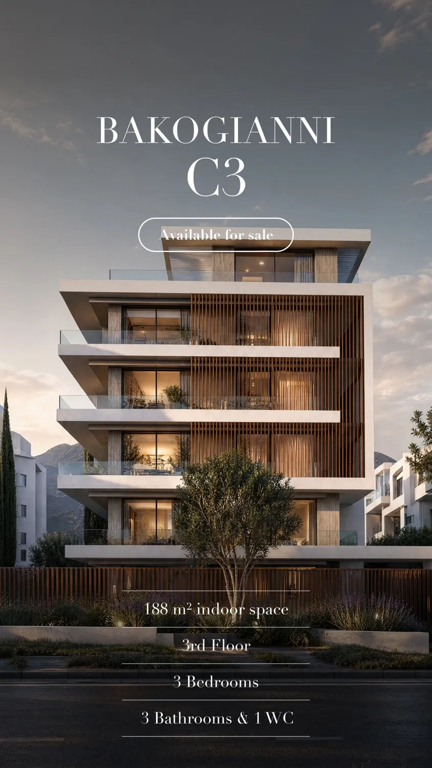 Available unit story. Building shown is a visualization.