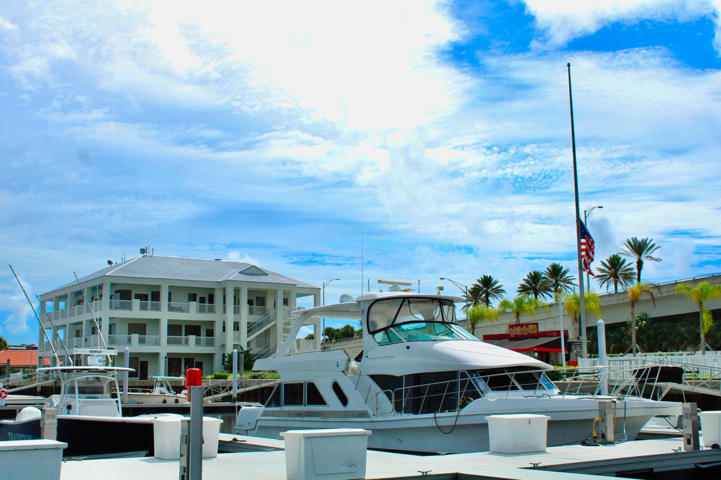 Modern Boat at Windward Beach Marine