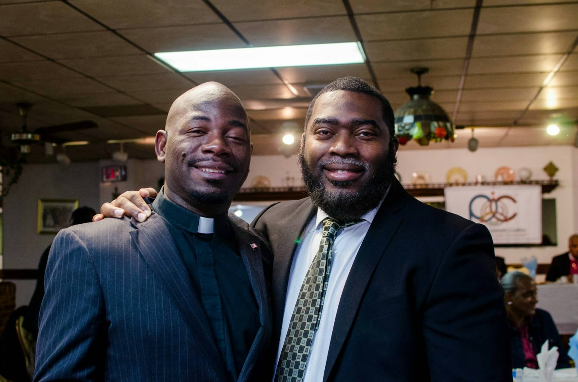 photo of pastor with team member