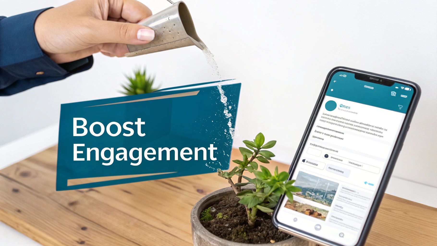 Garden precision watering metaphor