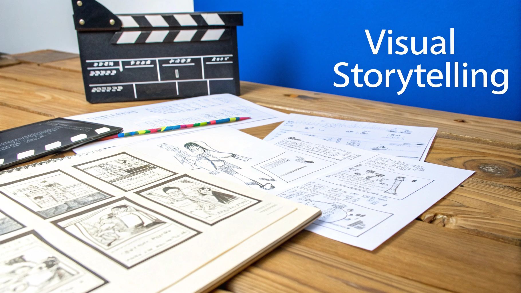 A person's hand with a painted rose, symbolizing a story being told visually