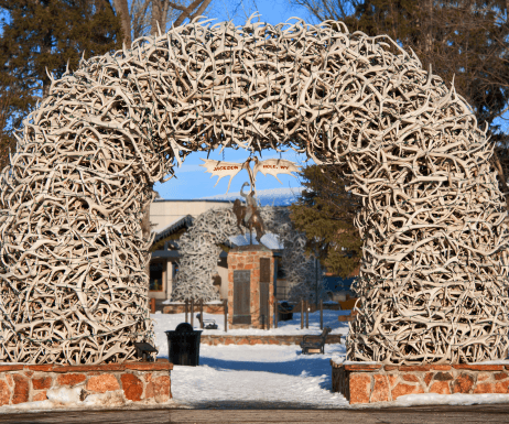 Jackson Hole antler arch
