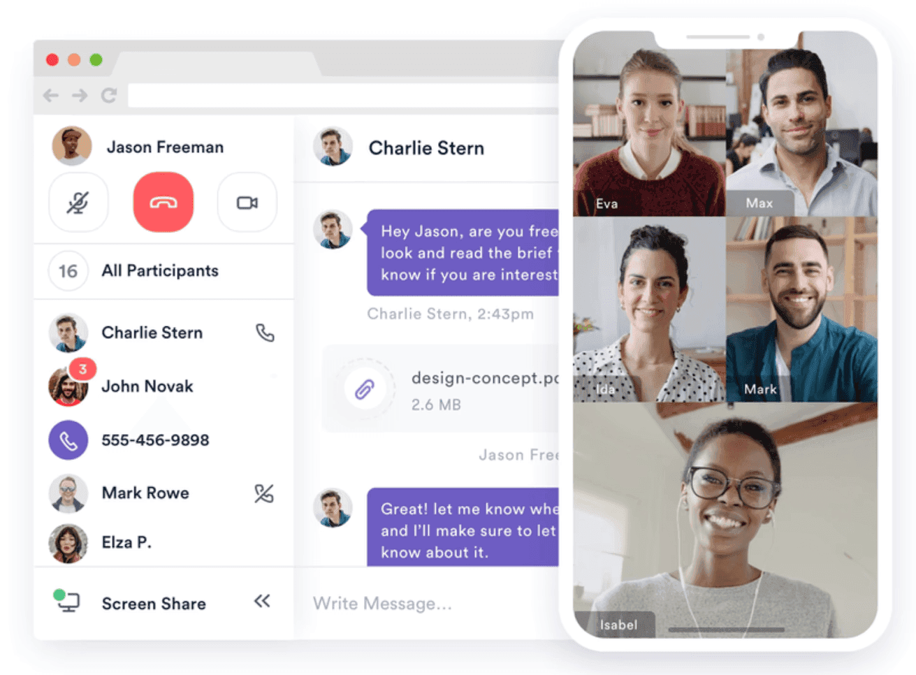 ConferenceCalling.com working space