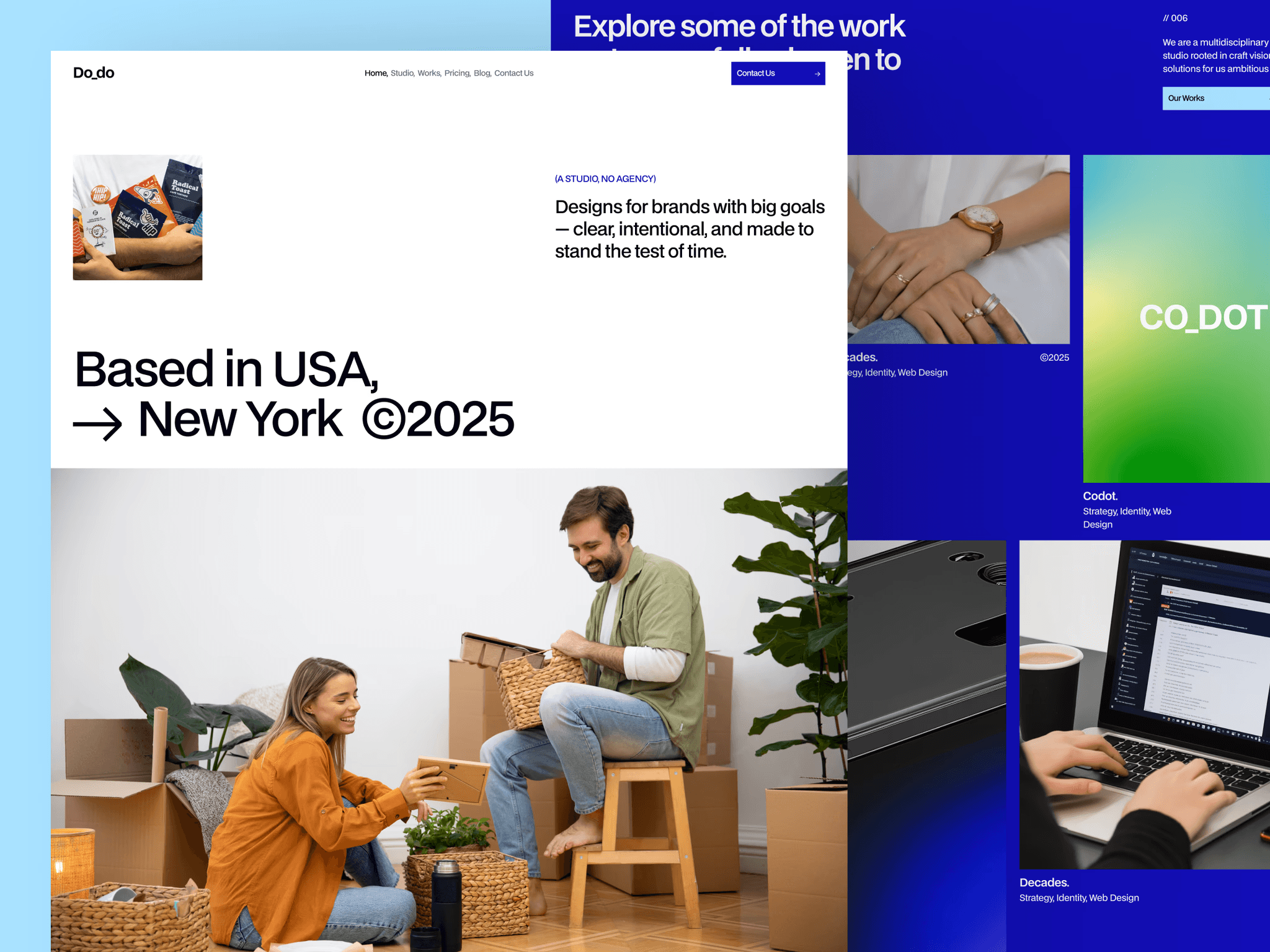 Webflow templates with portfolio